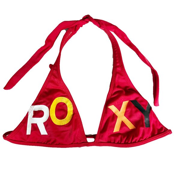 Roxy Swim triangle bikini top, Triangle Halter Bikini Top, swimware - Picture 1 of 5